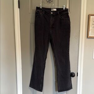 Black A&F The 70s Vintage Flare Ultra High Rise